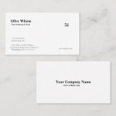 Aangepaste Visitekaartjes - Maak het onvergetelijk (Voorkant / Achterkant)