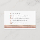 Aangepaste Visitekaartjes: Melissa Woo Visitekaartje (Achterkant)