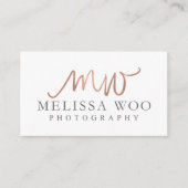 Aangepaste Visitekaartjes: Melissa Woo Visitekaartje (Voorkant)