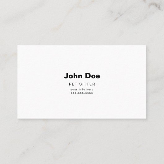 Aangepaste Visitekaartjes met bulledog (Achterkant)