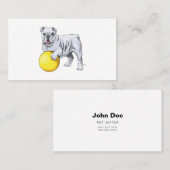 Aangepaste Visitekaartjes met bulledog (Voorkant / Achterkant)