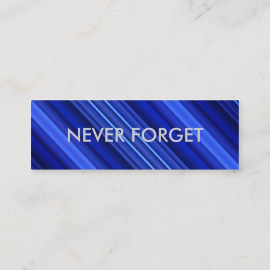 Aangepaste Visitekaartjes met dunne blauwe lijn (Achterkant)