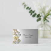 Aangepaste visitekaartjes met Gardenia flower (Staand voorkant)