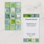 Aangepaste Visitekaartjes met Glass Tile Art (Voorkant / Achterkant)