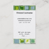 Aangepaste Visitekaartjes met Glass Tile Art (Achterkant)