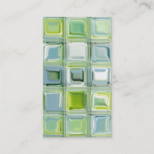 Aangepaste Visitekaartjes met Glass Tile Art (Voorkant)