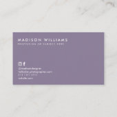 Aangepaste Visitekaartjes Minimal Polka Dot Stijlv (Achterkant)