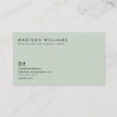 Aangepaste Visitekaartjes Minimal Polka Dot Stijlv (Achterkant)