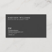 Aangepaste Visitekaartjes Minimal Polka Dot Stijlv (Achterkant)