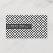 Aangepaste Visitekaartjes Minimal Polka Dot Stijlv (Voorkant)