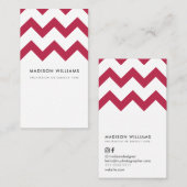 Aangepaste Visitekaartjes Minimale Zigzag Stijlvol (Voorkant / Achterkant)
