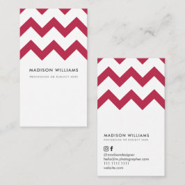 Aangepaste Visitekaartjes Minimale Zigzag Stijlvol