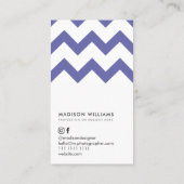 Aangepaste Visitekaartjes Minimale Zigzag Stijlvol (Achterkant)