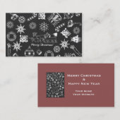 Aangepaste Visitekaartjes, naamwebsite, zwart wit Visitekaartje (Voorkant / Achterkant)