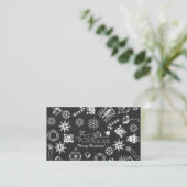 Aangepaste Visitekaartjes, naamwebsite, zwart wit Visitekaartje (Staand voorkant)