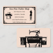 Aangepaste Visitekaartjes op maat/seamstress (Voorkant / Achterkant)