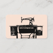 Aangepaste Visitekaartjes op maat/seamstress (Achterkant)