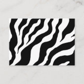 Aangepaste Visitekaartjes Retro Zebra afdrukken (Voorkant)
