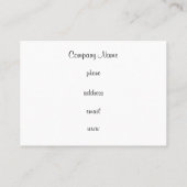 Aangepaste Visitekaartjes Retro Zebra afdrukken (Achterkant)