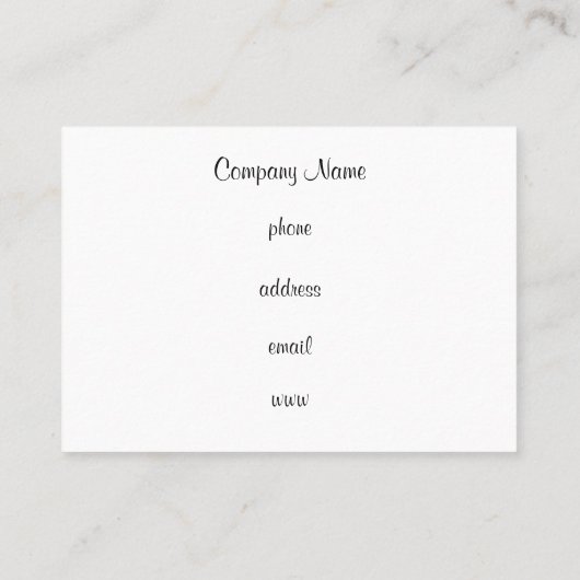 Aangepaste Visitekaartjes Retro Zebra afdrukken (Achterkant)