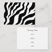 Aangepaste Visitekaartjes Retro Zebra afdrukken (Voorkant / Achterkant)