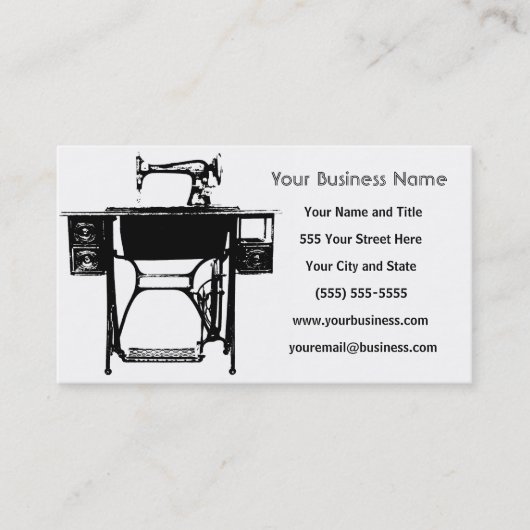 Aangepaste Visitekaartjes - Seamstress / Tailor (Voorkant)