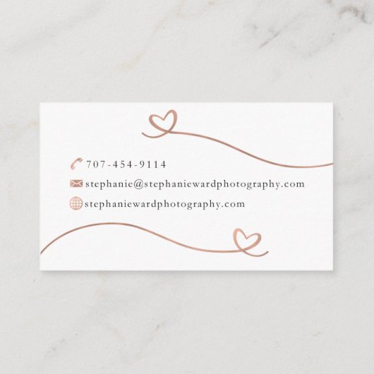 Aangepaste Visitekaartjes: Stephanie Ward Visitekaartje (Achterkant)