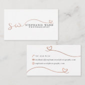 Aangepaste Visitekaartjes: Stephanie Ward Visitekaartje (Voorkant / Achterkant)