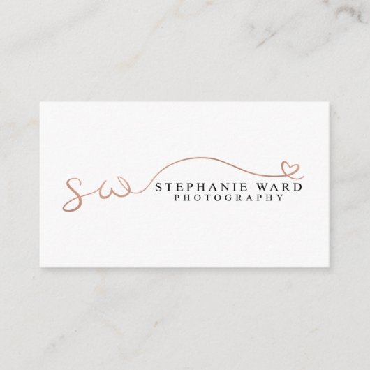 Aangepaste Visitekaartjes: Stephanie Ward Visitekaartje (Voorkant)