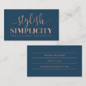 Aangepaste Visitekaartjes: Stijlvolle eenvoud Visitekaartje (Voorkant / Achterkant)