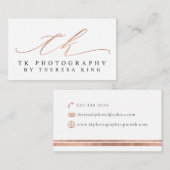 Aangepaste Visitekaartjes: TK-fotografie Visitekaartje (Voorkant / Achterkant)