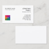 Aangepaste Visitekaartjes Trendy Simple Modern Ele (Voorkant / Achterkant)