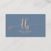 Aangepaste Visitekaartjes: True Bleu-Design Visitekaartje (Voorkant)