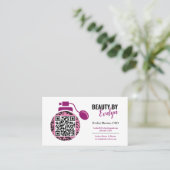 Aangepaste Visitekaartjes van Beauty Salon | QR-co (Staand voorkant)