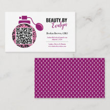 Aangepaste Visitekaartjes van Beauty Salon | QR-co