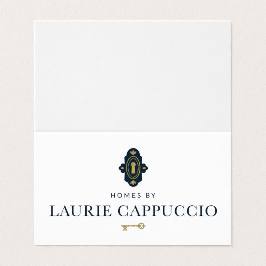 Aangepaste Visitekaartjes van Laurie C (Buitenkant ongevouwen)