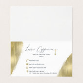 Aangepaste Visitekaartjes van Laurie C (Binnenkant ongevouwen)