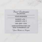 Aangepaste visitekaartjes voor Antiek Wereldkaart (Achterkant)