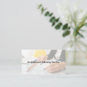Aangepaste Visitekaartjes voor architectuurplannin (Staand voorkant)
