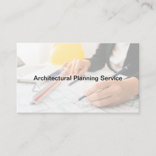 Aangepaste Visitekaartjes voor architectuurplannin (Voorkant)