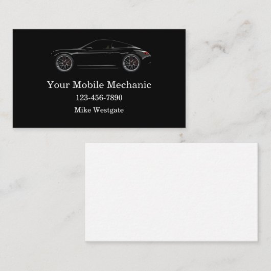 Aangepaste Visitekaartjes voor auto's (Voorkant / Achterkant)