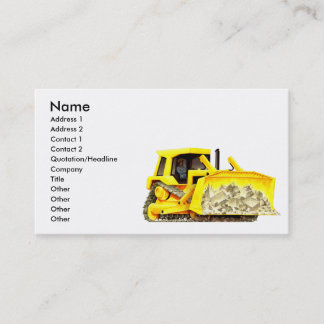 Aangepaste Visitekaartjes voor bouwBulldozer