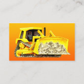 Aangepaste Visitekaartjes voor bouwBulldozer (Achterkant)