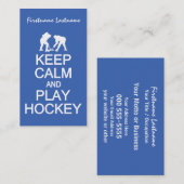 Aangepaste visitekaartjes voor Clam & Play Hockey (Voorkant / Achterkant)