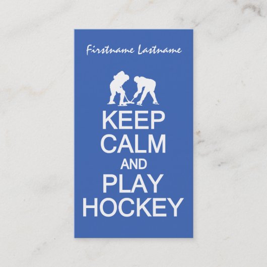 Aangepaste visitekaartjes voor Clam & Play Hockey (Voorkant)