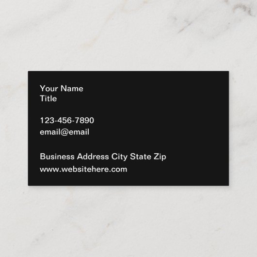 Aangepaste Visitekaartjes voor Classy Business Pro (Achterkant)