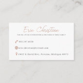 Aangepaste Visitekaartjes voor de railfamilie (Achterkant)