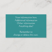 Aangepaste Visitekaartjes voor de zuidwestelijke M (Achterkant)