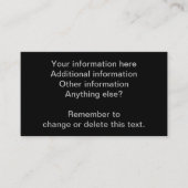 Aangepaste Visitekaartjes voor driekamerAztec-patr (Voorkant)