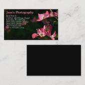 Aangepaste Visitekaartjes voor fotografie (Voorkant / Achterkant)